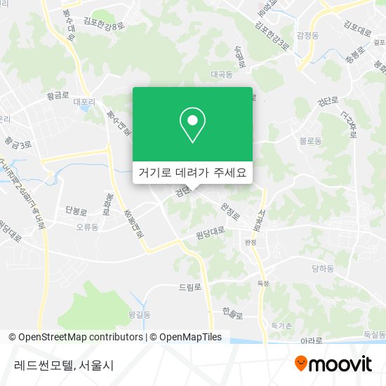 레드썬모텔 지도