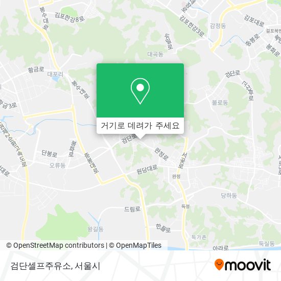 검단셀프주유소 지도