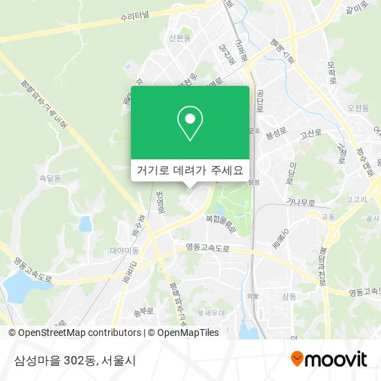삼성마을 302동 지도