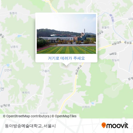 동아방송예술대학교 지도