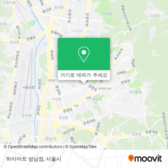 하이마트 성남점 지도