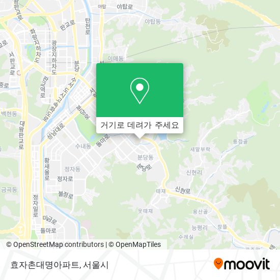 효자촌대명아파트 지도