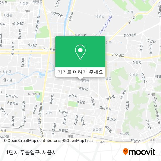 1단지 주출입구 지도