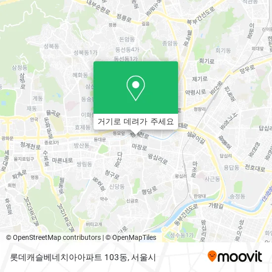 롯데캐슬베네치아아파트 103동 지도