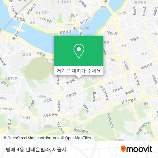 방배 4동 판테온빌라 지도