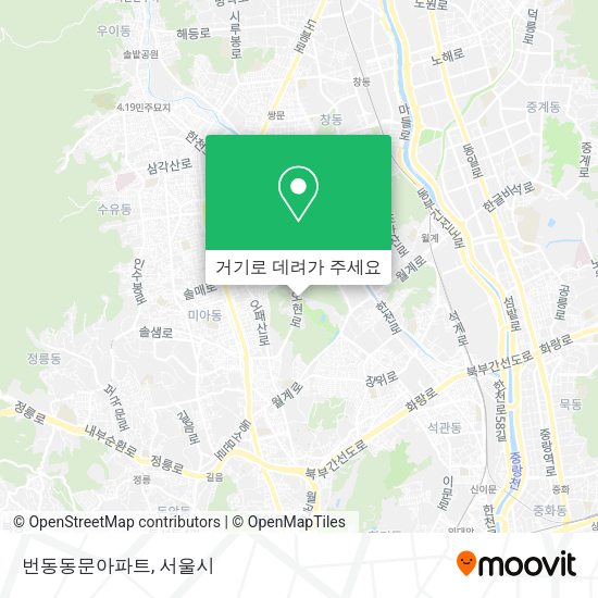 번동동문아파트 지도