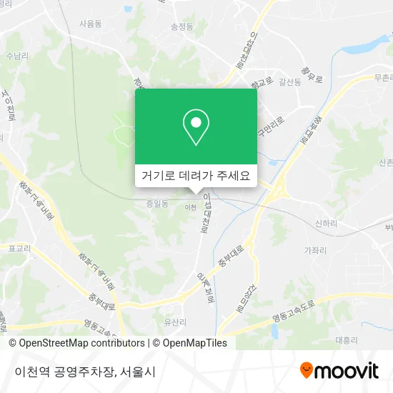 이천역 공영주차장 지도