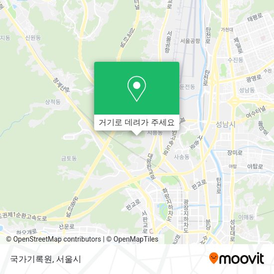 국가기록원 지도