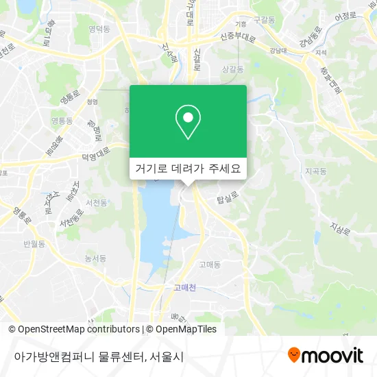 아가방앤컴퍼니 물류센터 지도