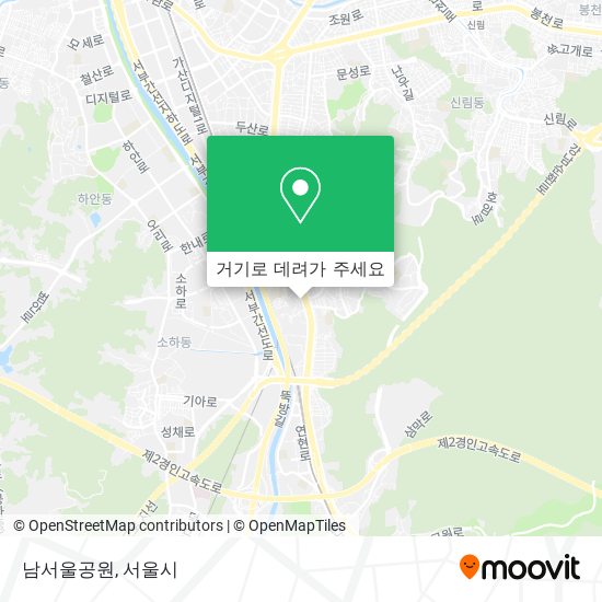 남서울공원 지도