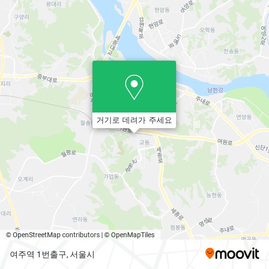 여주역 1번출구 지도