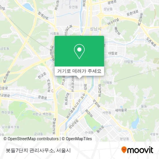 봇들7단지 관리사무소 지도