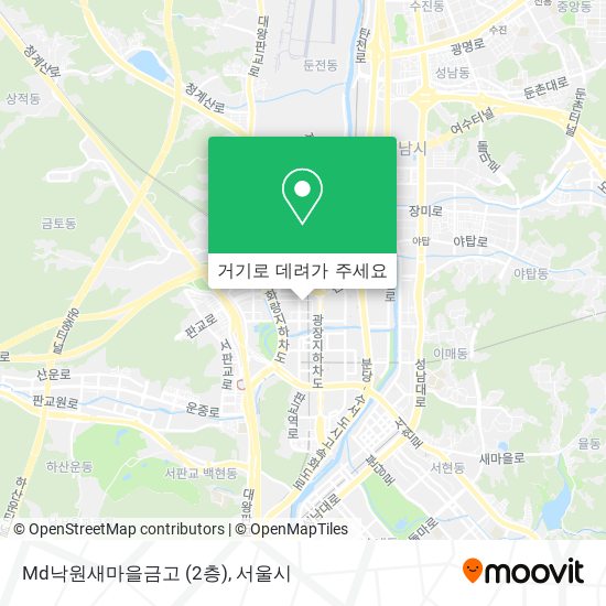 Md낙원새마을금고 (2층) 지도