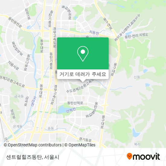 센트럴힐즈동탄 지도