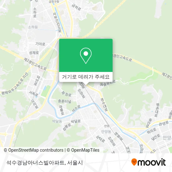 석수경남아너스빌아파트 지도