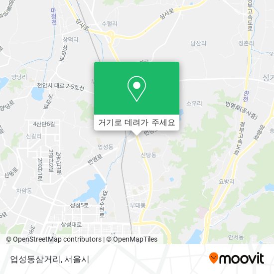 업성동삼거리 지도