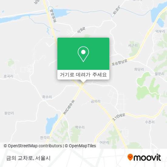 금의 교차로 지도