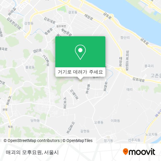 매괴의 모후묘원 지도