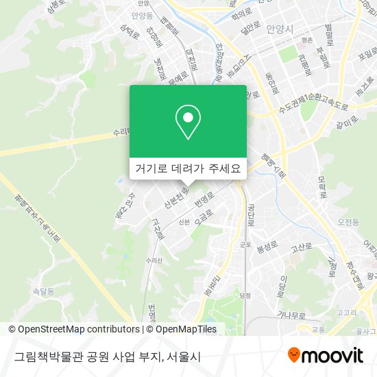 그림책박물관 공원 사업 부지 지도