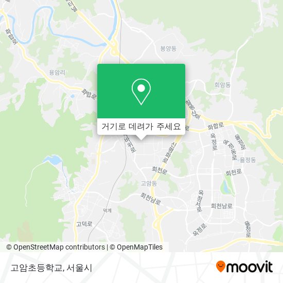 고암초등학교 지도