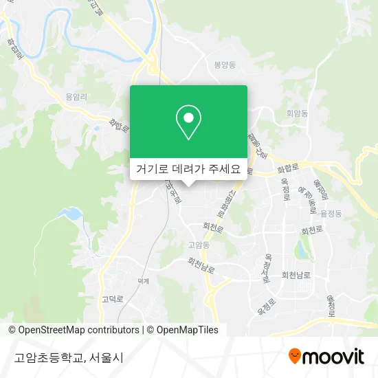 고암초등학교 지도