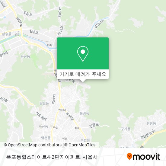 폭포동힐스테이트4-2단지아파트 지도