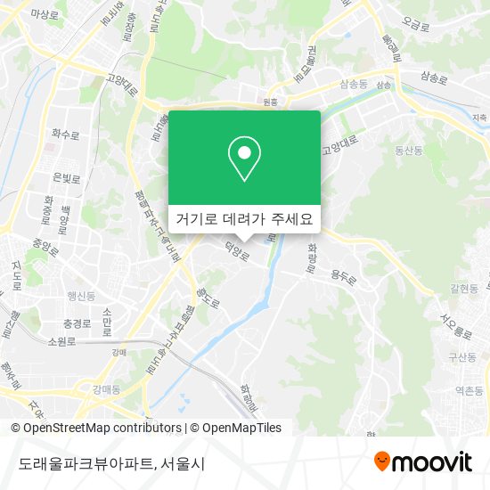 도래울파크뷰아파트 지도