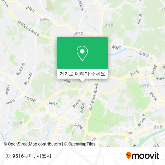 제 9516부대 지도