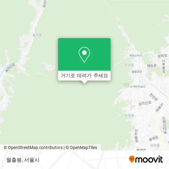 월출봉 지도