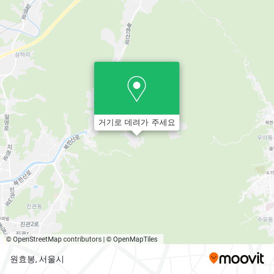 원효봉 지도