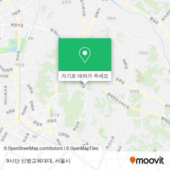 9사단 신병교육대대 지도