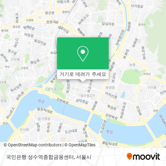 국민은행 성수역종합금융센터 지도