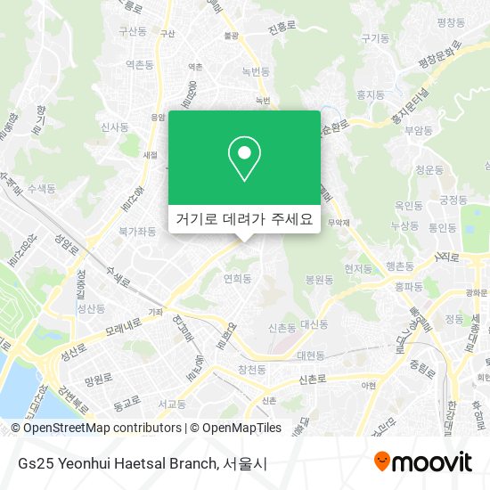 Gs25 Yeonhui Haetsal Branch 지도