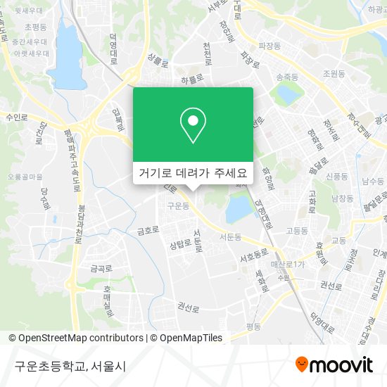 구운초등학교 지도