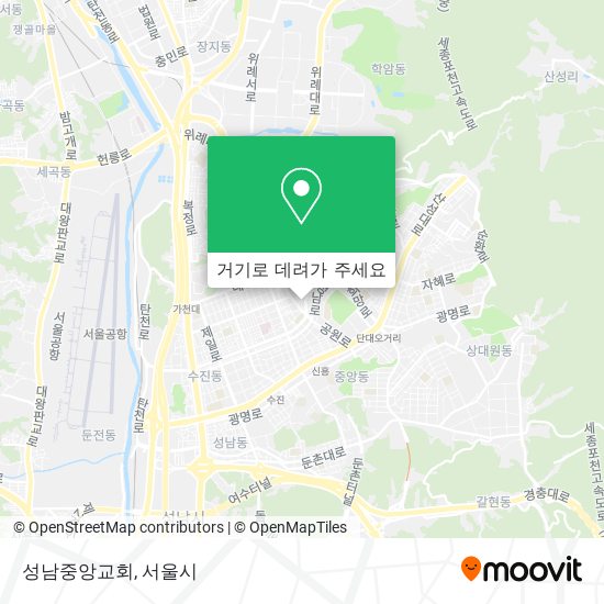성남중앙교회 지도