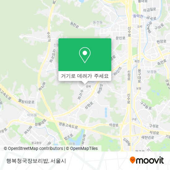 행복청국장보리밥 지도