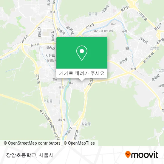 장암초등학교 지도