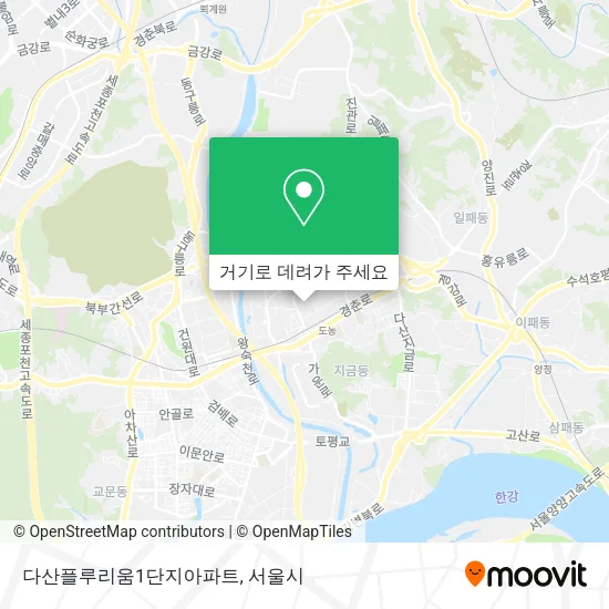 다산플루리움1단지아파트 지도