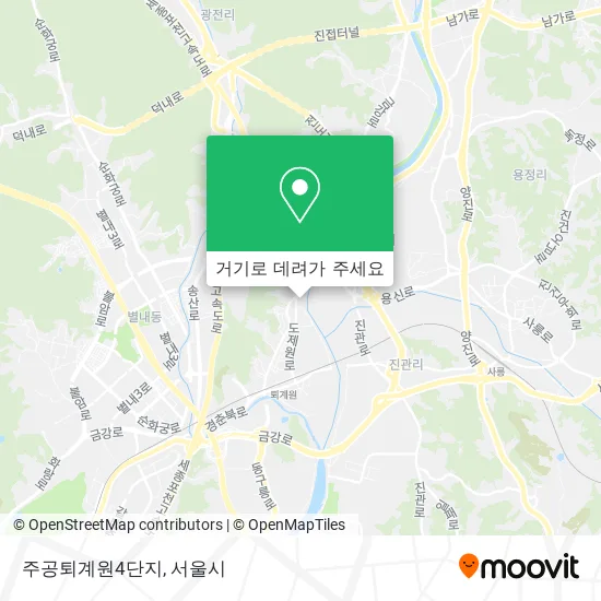 주공퇴계원4단지 지도