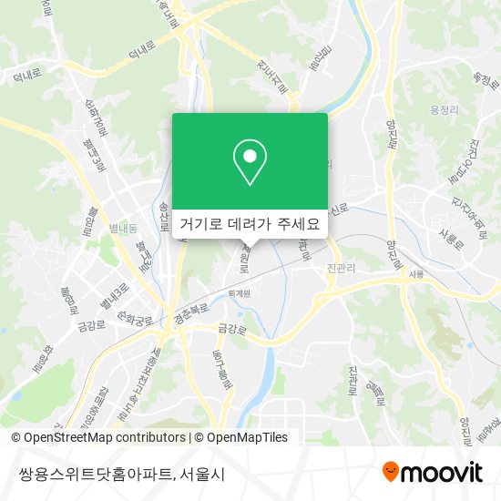 쌍용스위트닷홈아파트 지도