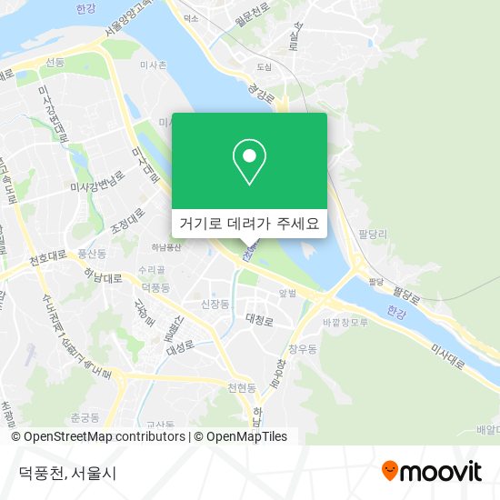 덕풍천 지도