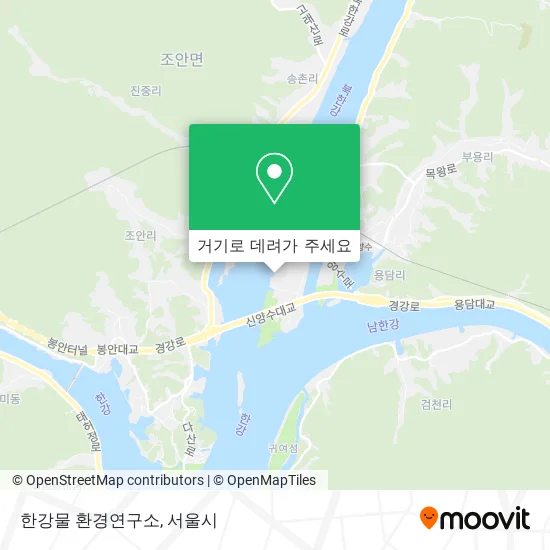 한강물 환경연구소 지도