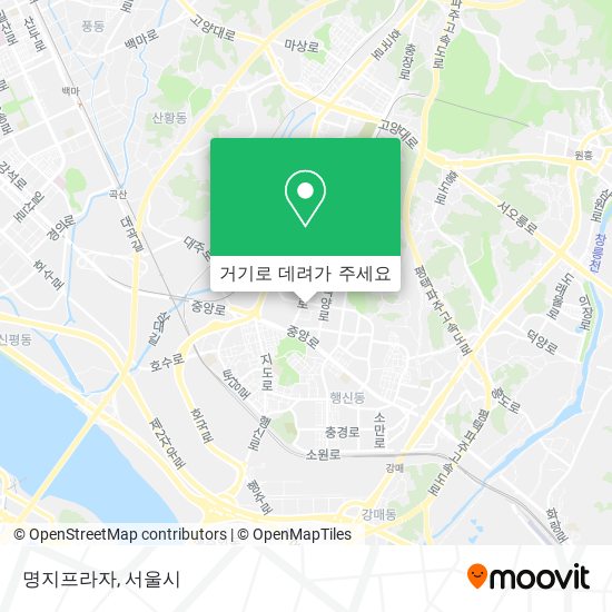 명지프라자 지도