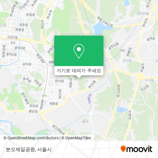 본오제일공원 지도