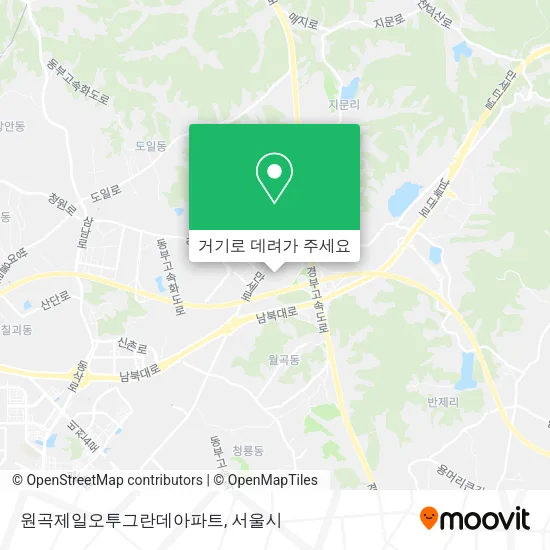 원곡제일오투그란데아파트 지도