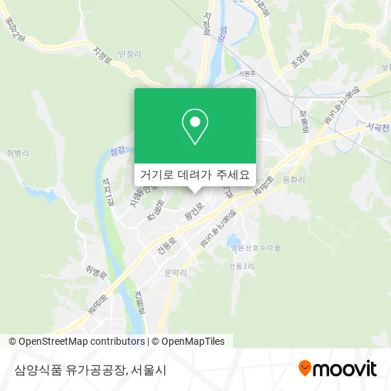 삼양식품 유가공공장 지도