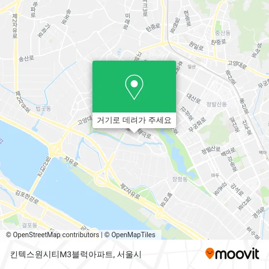 킨텍스원시티M3블럭아파트 지도