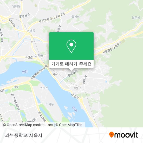 와부중학교 지도