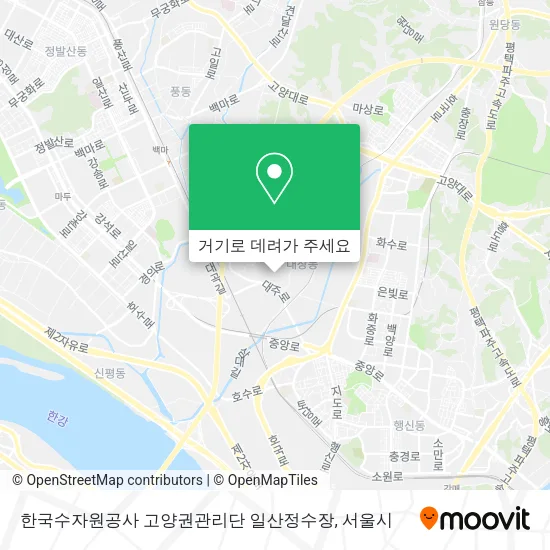 한국수자원공사 고양권관리단 일산정수장 지도
