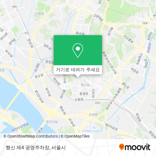 행신 제4 공영주차장 지도